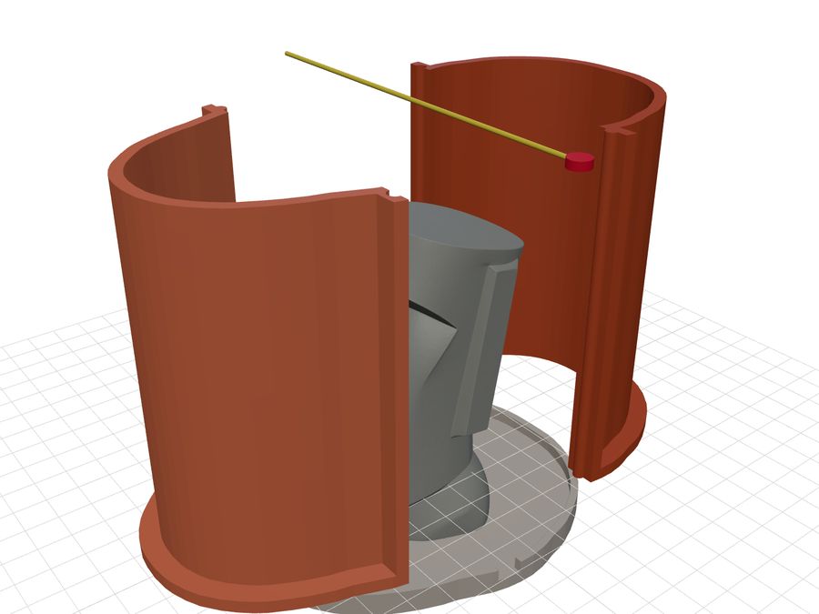 Exploded contoured mold frame