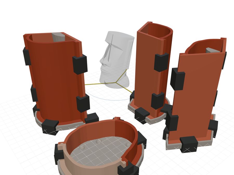 Multi-piece mold frames