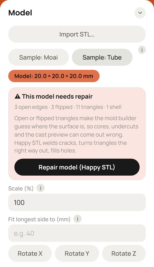 Mesh check and repair