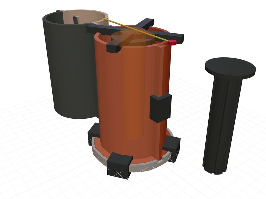 Tube with support sleeve and core rod